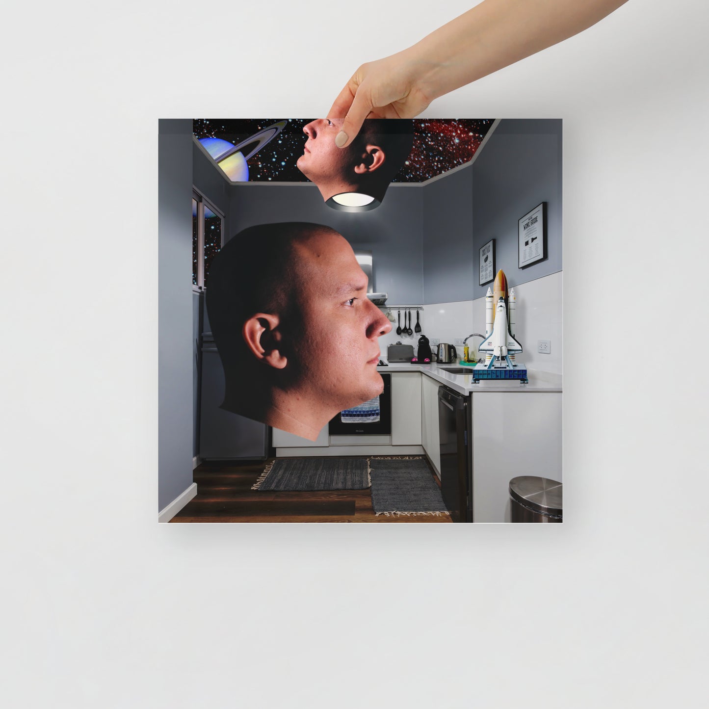 Collage Art Print of “Captain?”