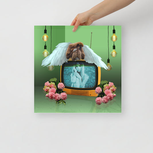 Collage Art Print of “Monkey Shines”