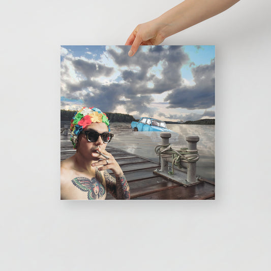 Collage Art Print of “That Sinking Feeling”