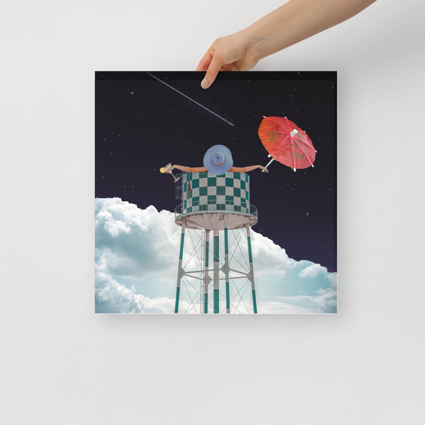 Collage Art Print of “Soaked”