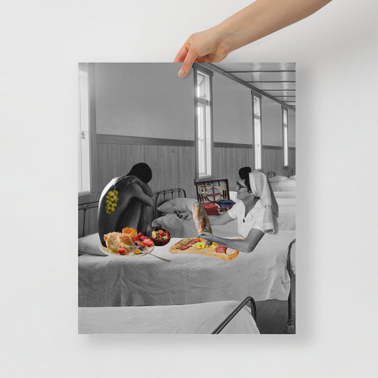 Collage Art Print of “Breakfast In Bed”