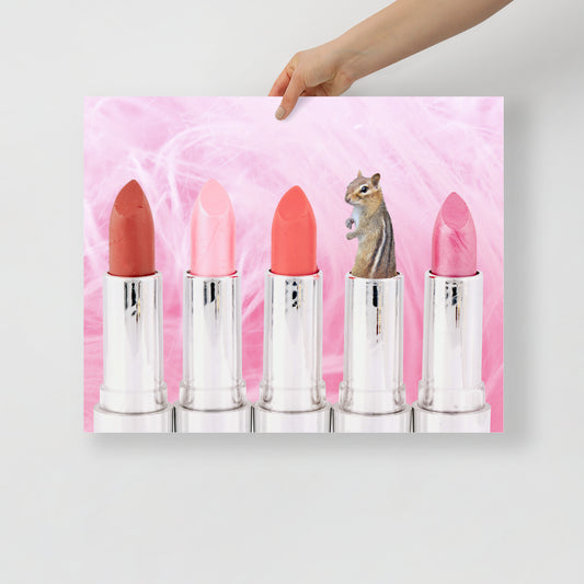 Collage Art Print of “Shocking Color”