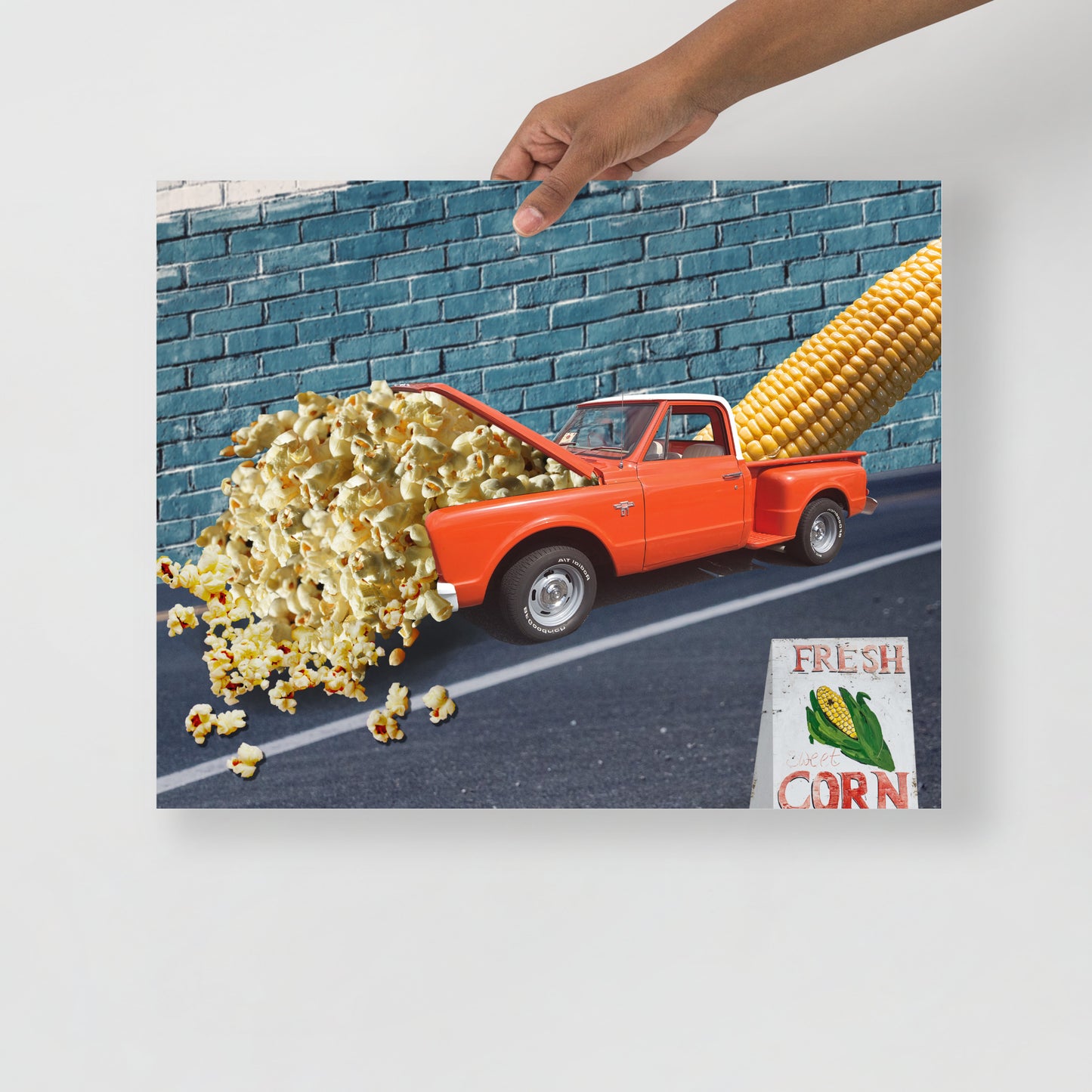 Collage Art Print of “It’s Corn”