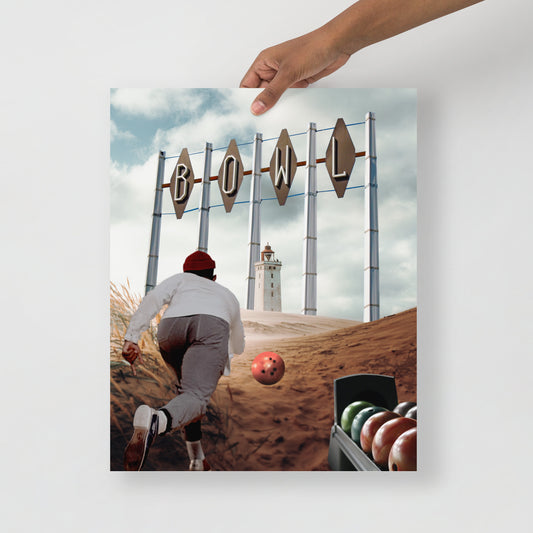 Collage Art Print of “Striking Distance”