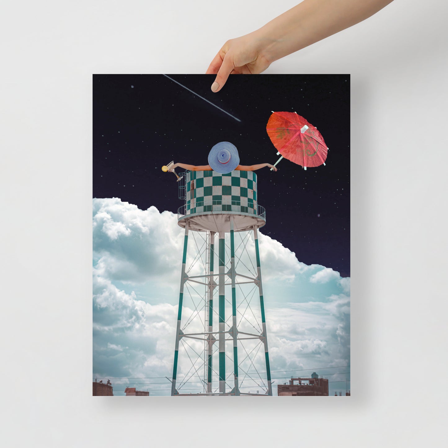 Collage Art Print of “Soaked”