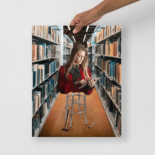 Collage Art Print of “Sitting Pretty”