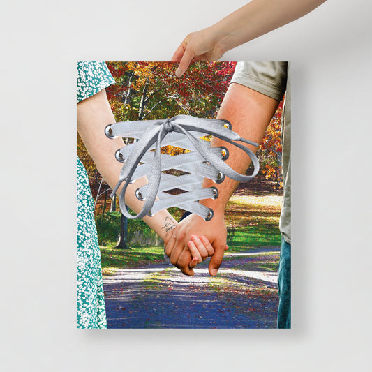 Collage Art Print of “Till Death Do Us Part”