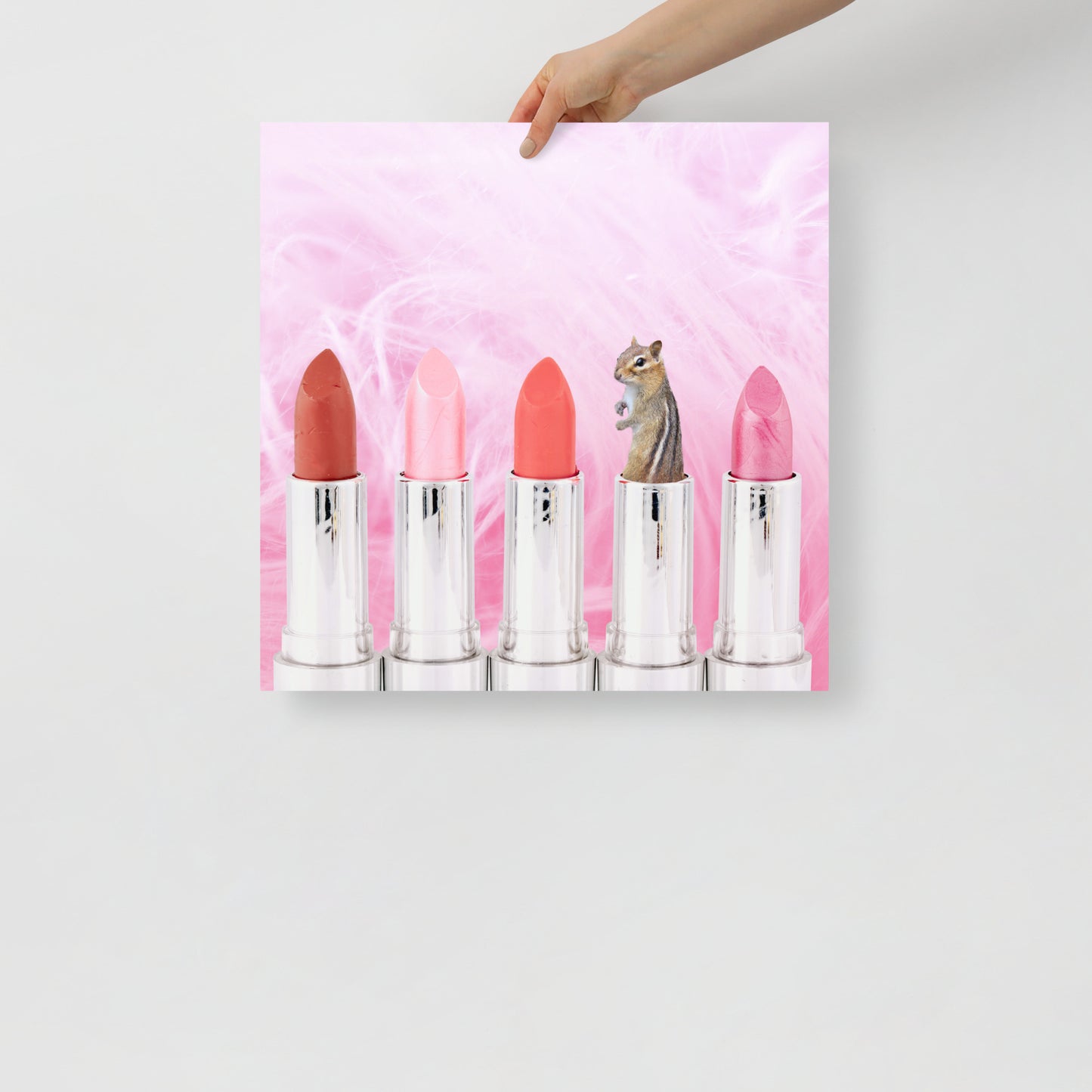 Collage Art Print of “Shocking Color”