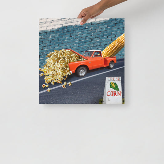 Collage Art Print of “It’s Corn”
