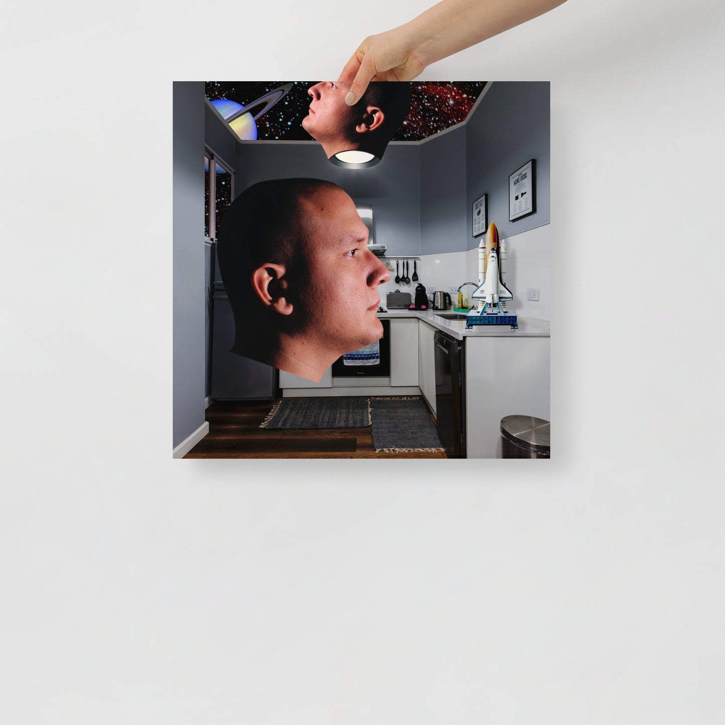 Collage Art Print of “Captain?”