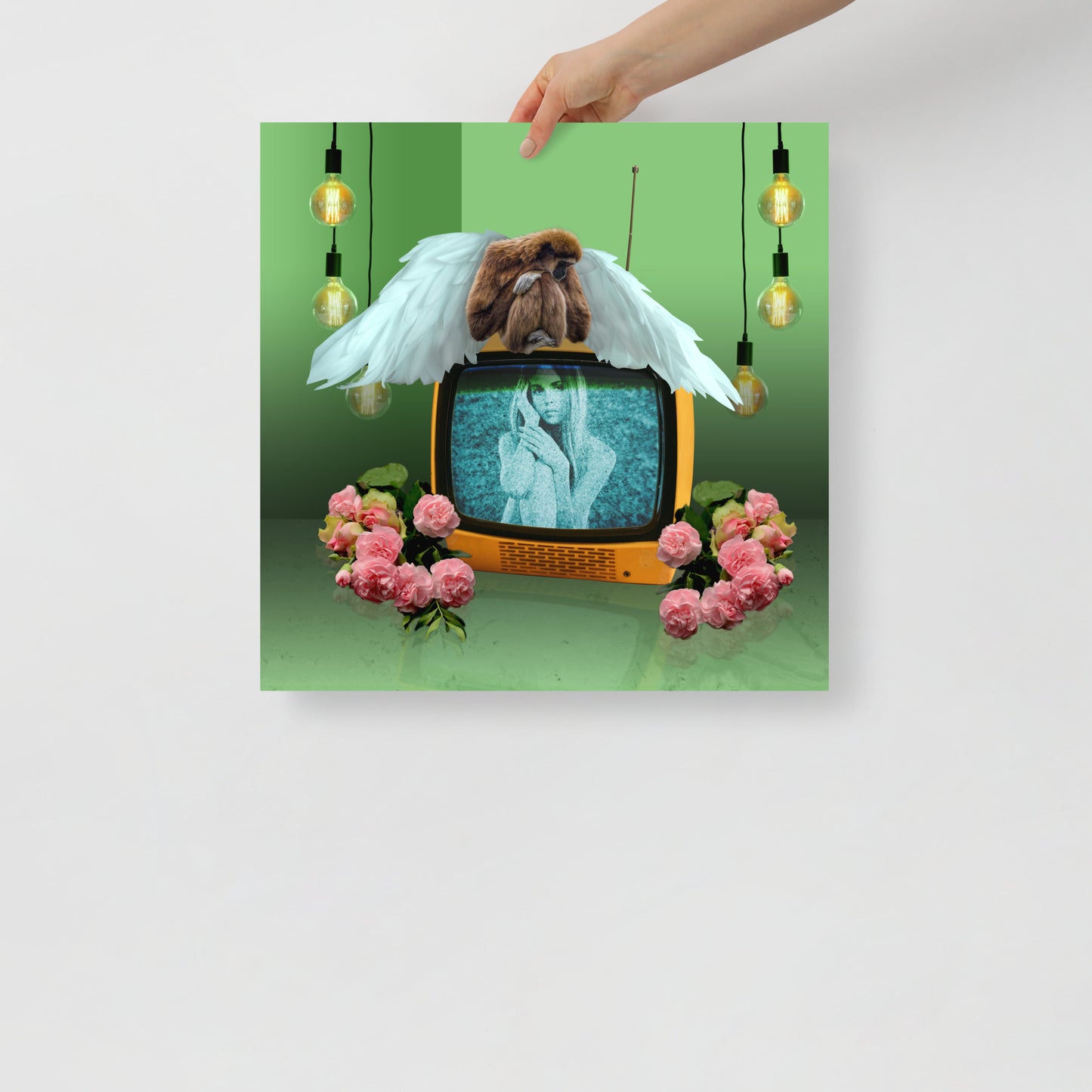 Collage Art Print of “Monkey Shines”