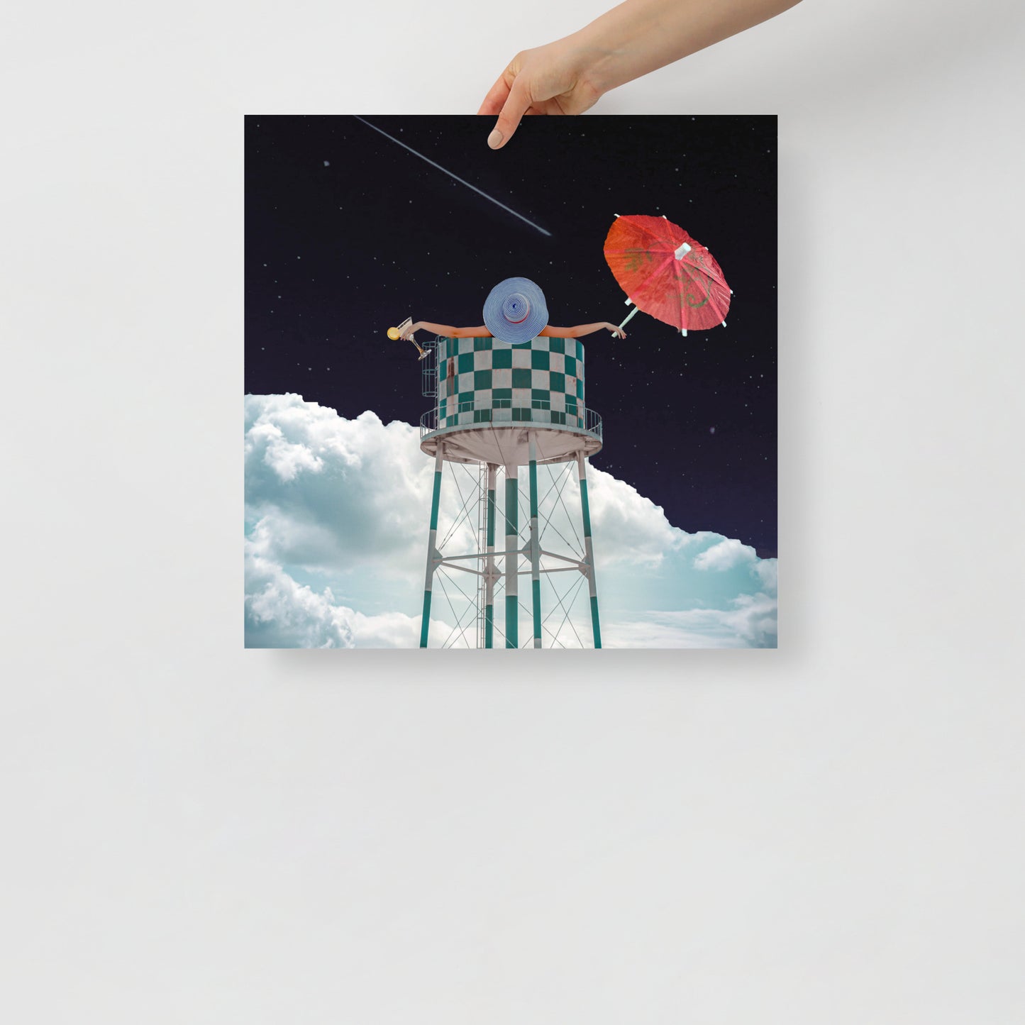 Collage Art Print of “Soaked”