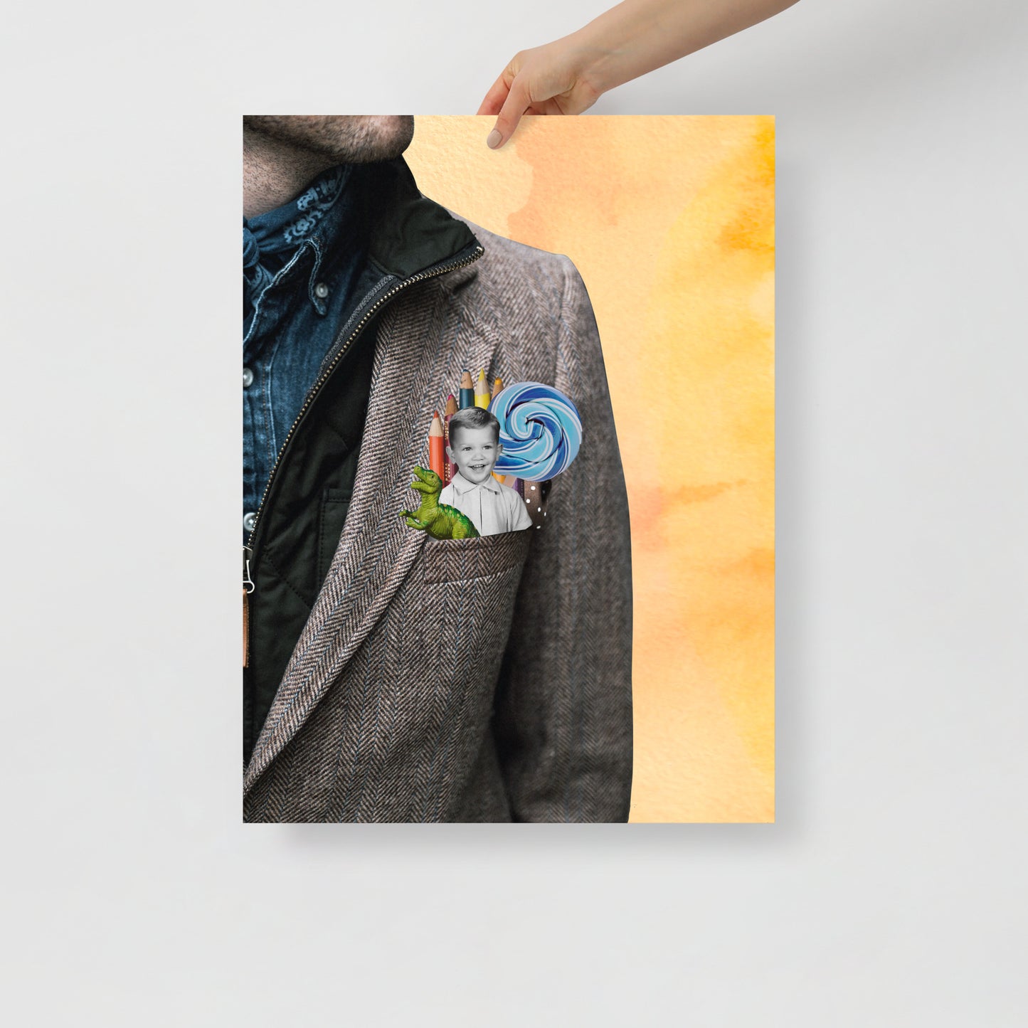 Collage Art Print of “The Things They Carried”