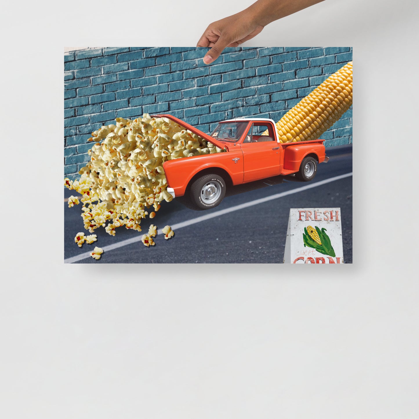 Collage Art Print of “It’s Corn”