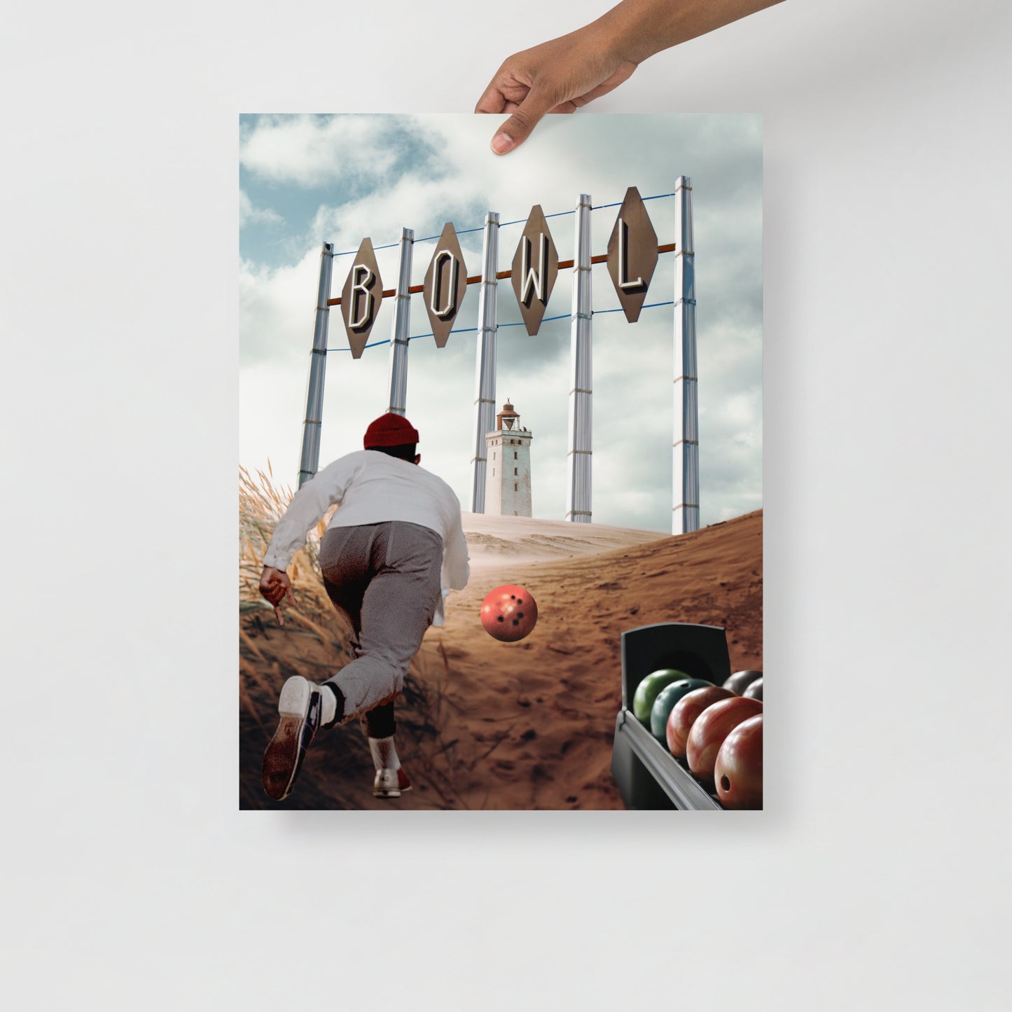 Collage Art Print of “Striking Distance”