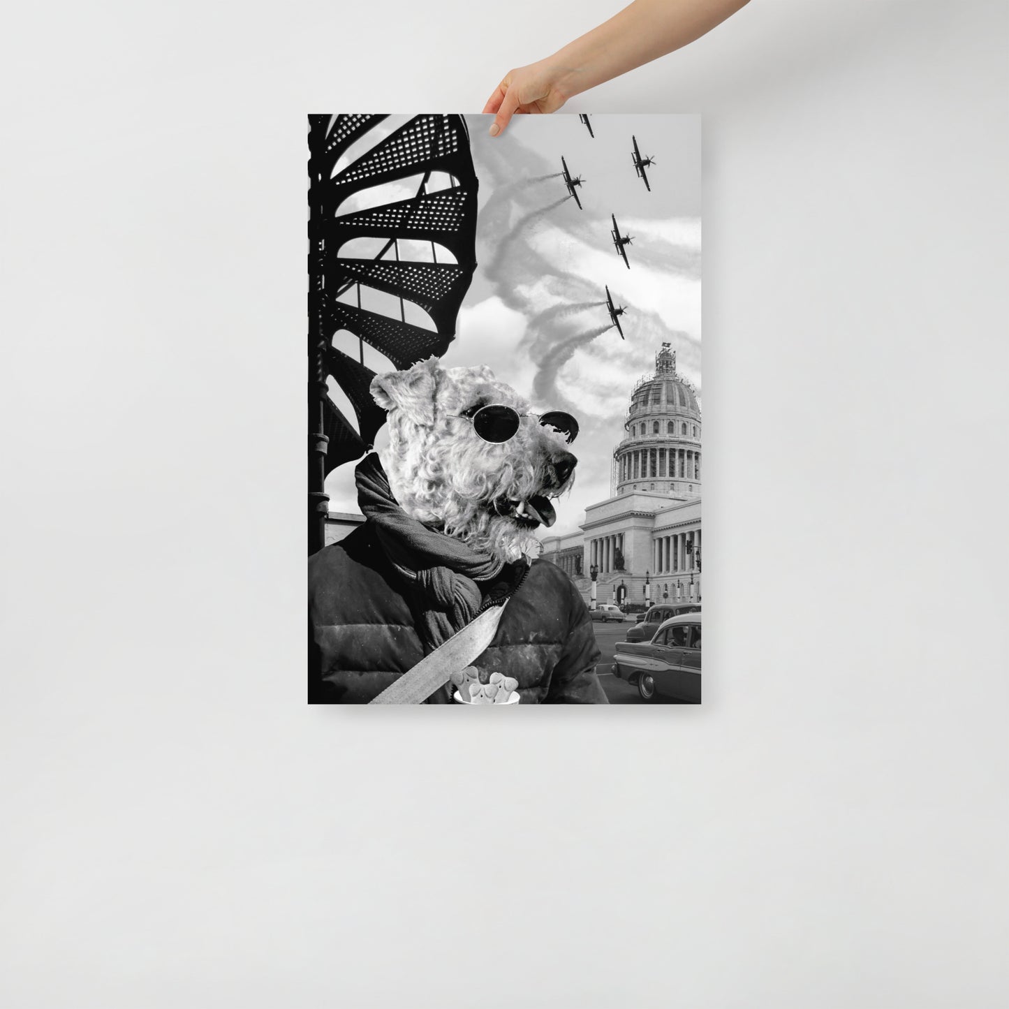 Collage Art Print of “Artisanal Treat Truck