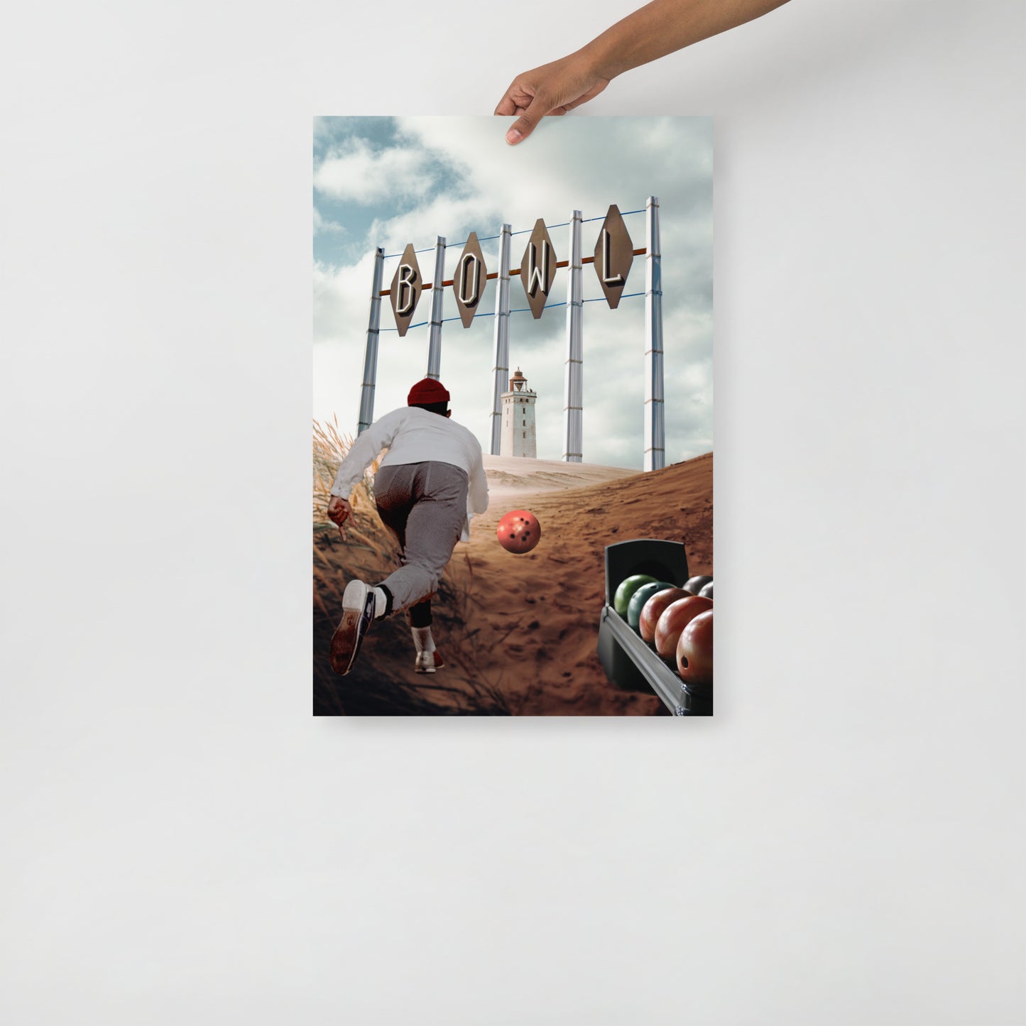 Collage Art Print of “Striking Distance”