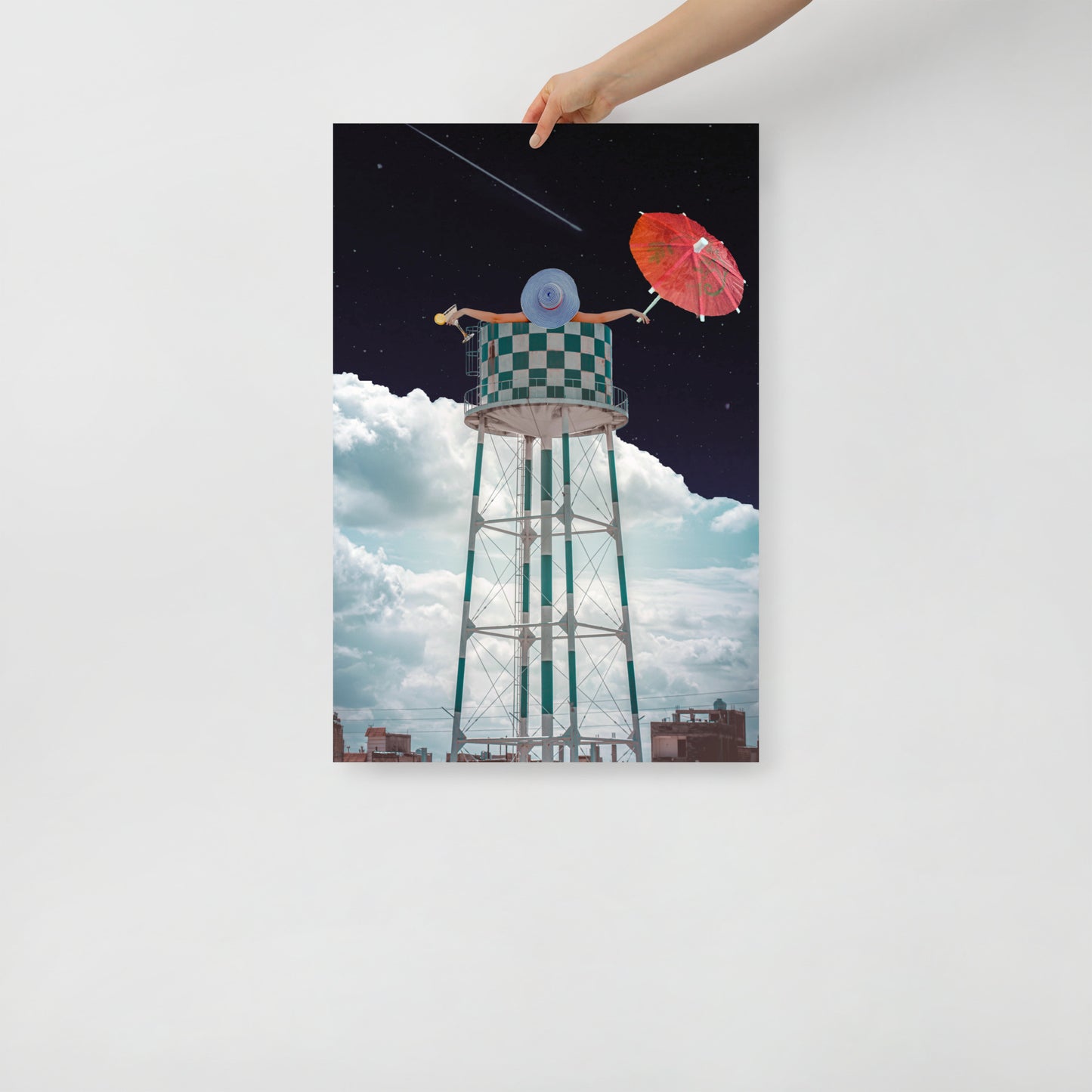 Collage Art Print of “Soaked”