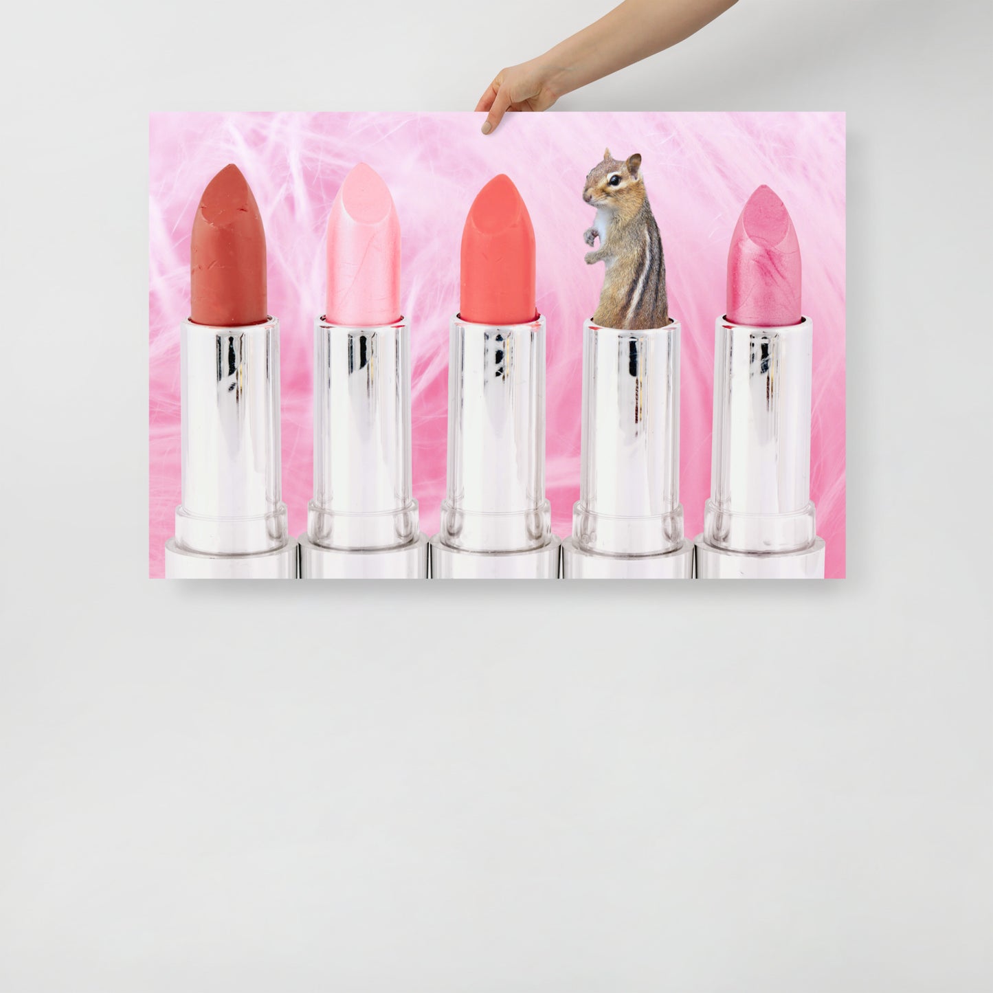 Collage Art Print of “Shocking Color”