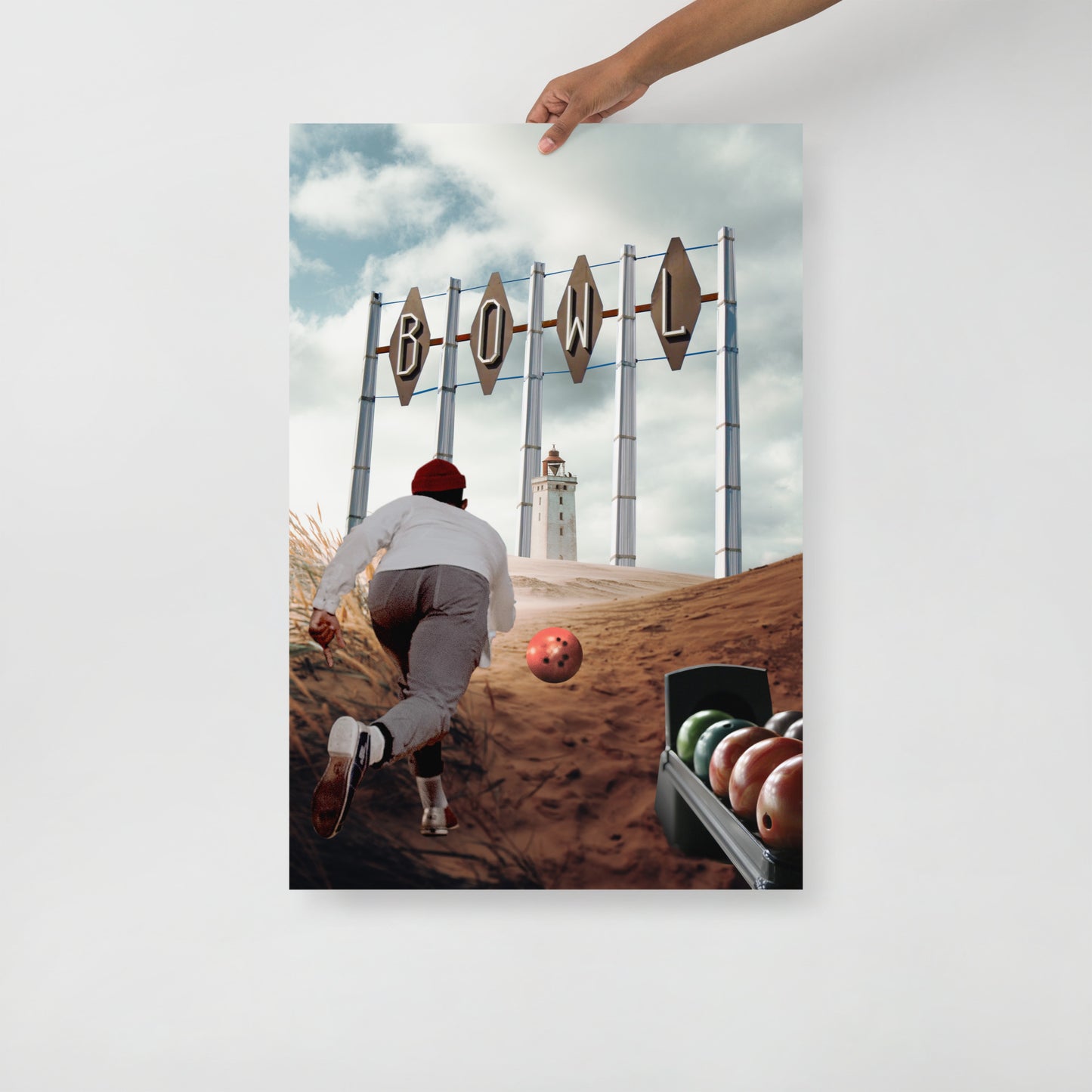 Collage Art Print of “Striking Distance”