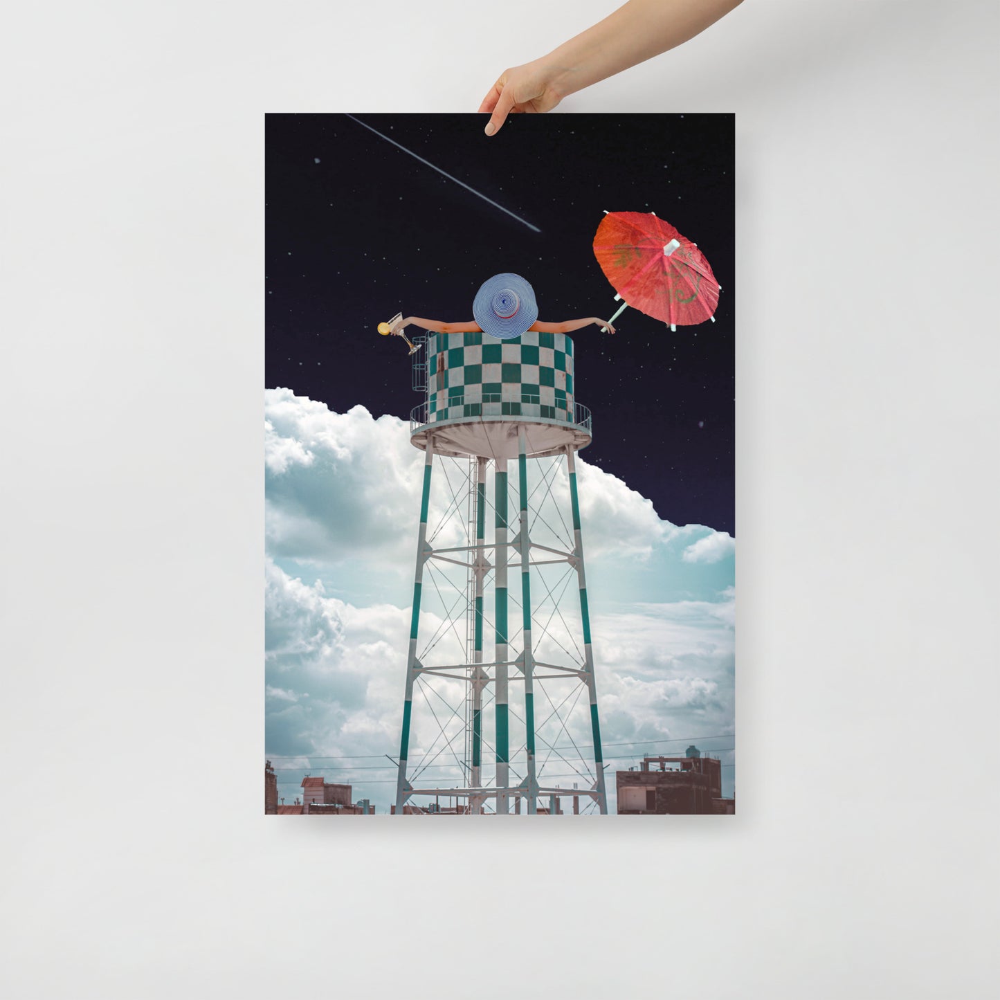 Collage Art Print of “Soaked”