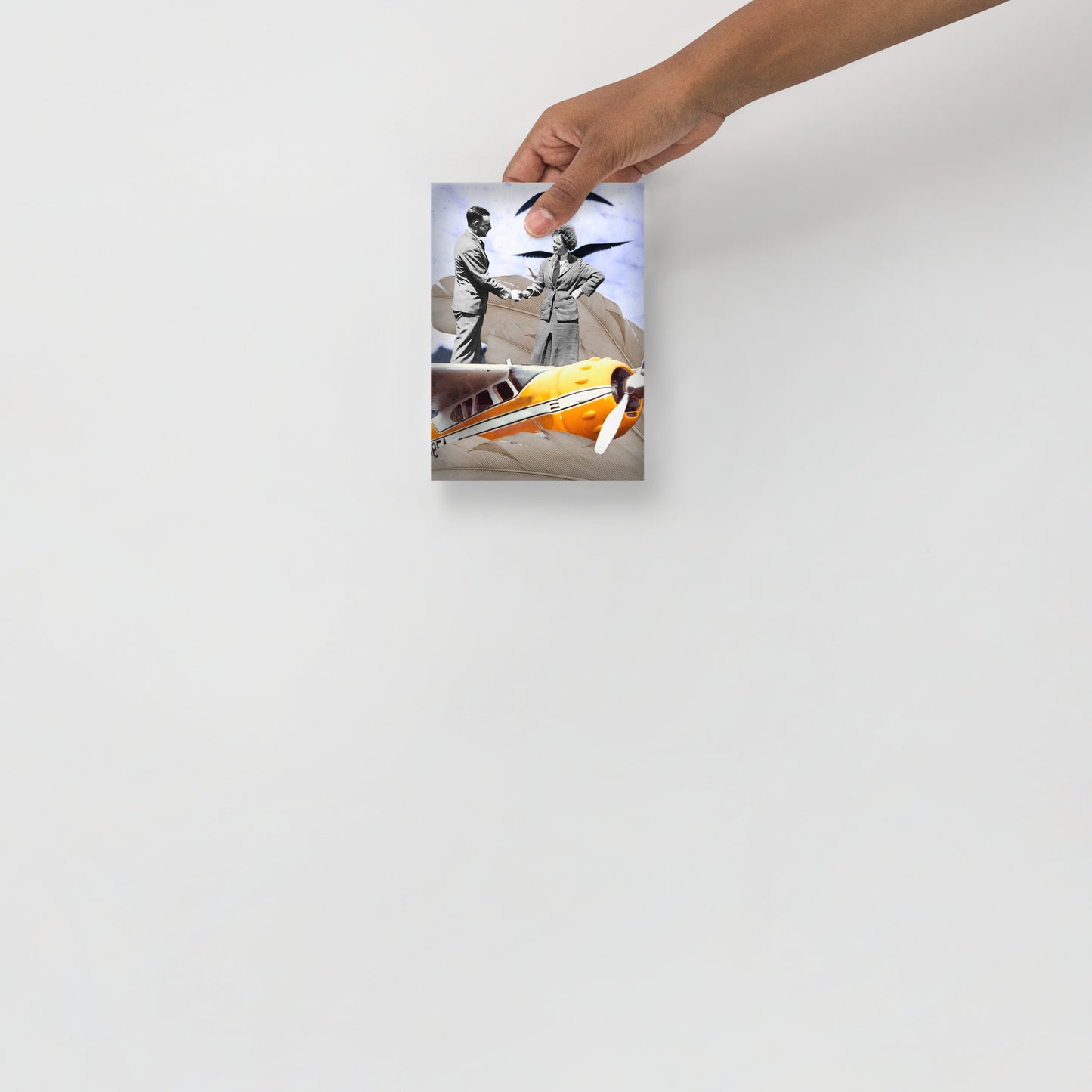 Collage Art Print of “Ticket To Fly”