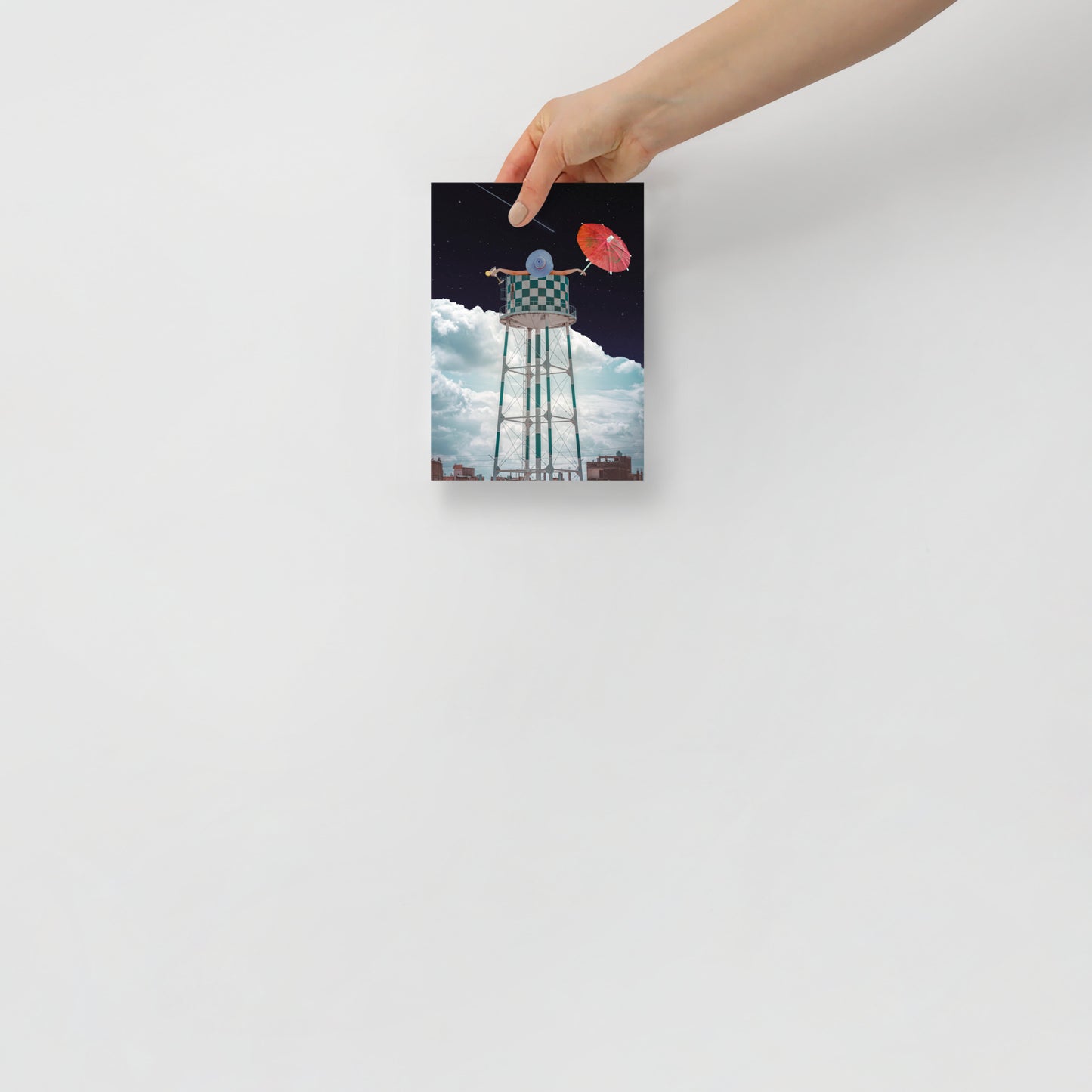 Collage Art Print of “Soaked”