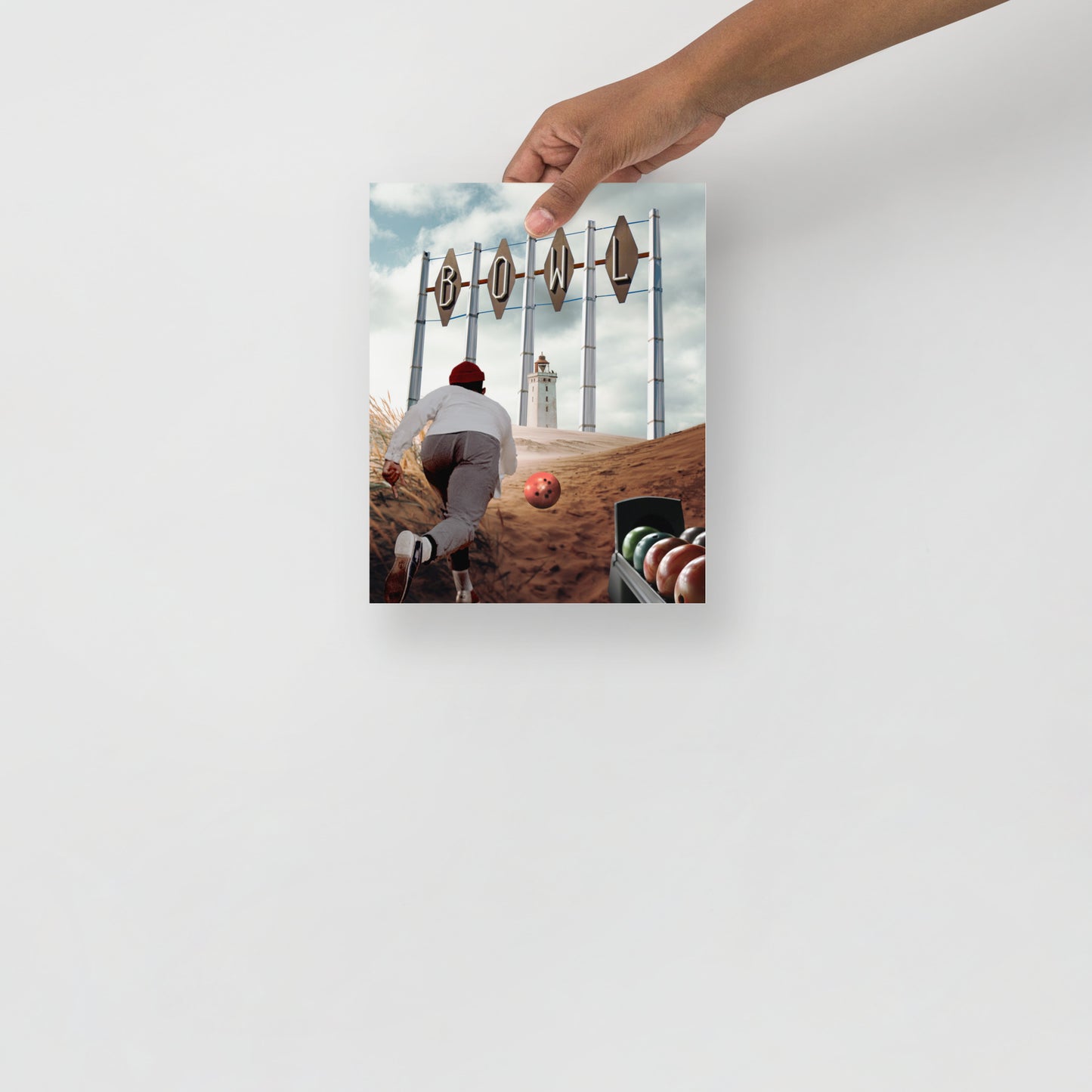 Collage Art Print of “Striking Distance”