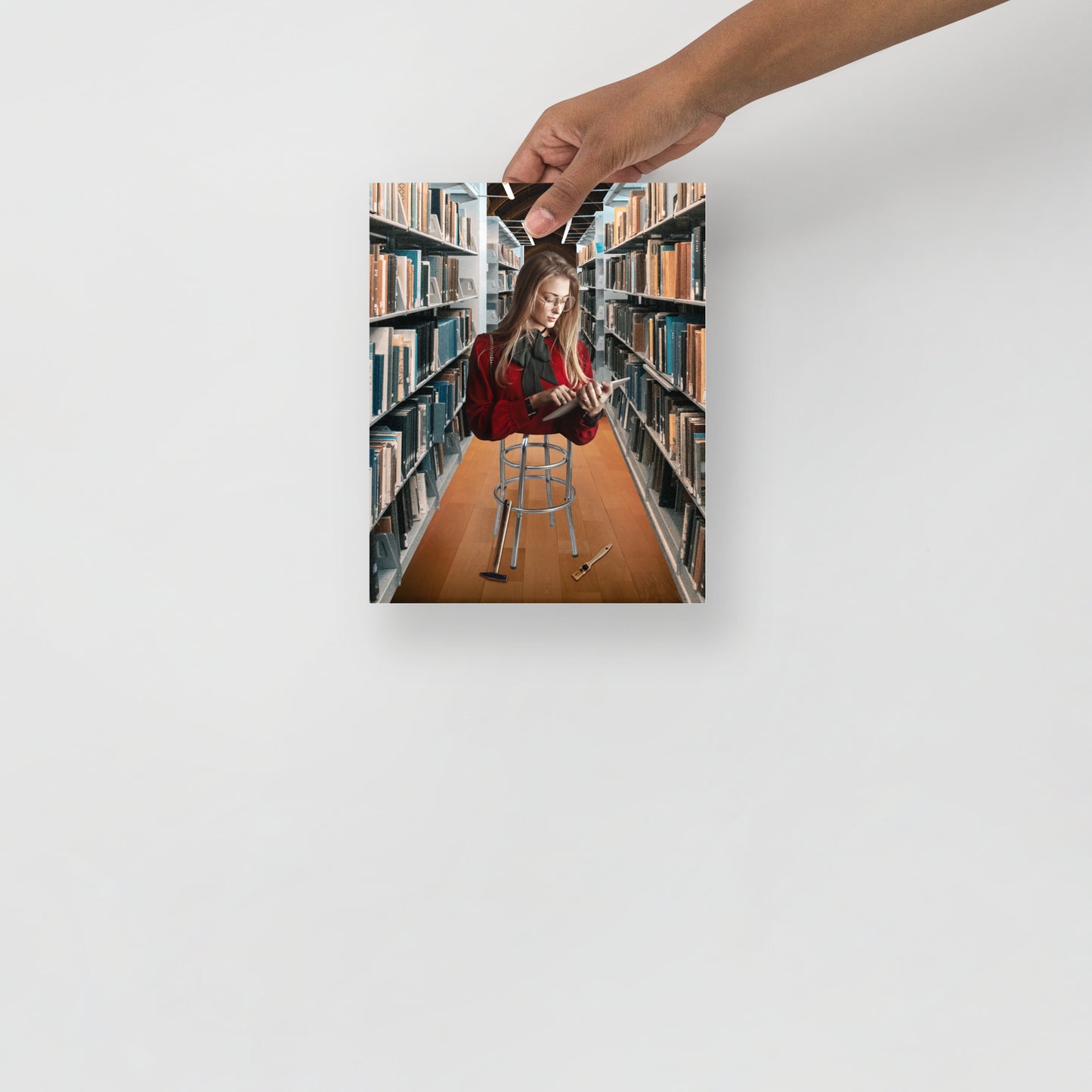 Collage Art Print of “Sitting Pretty”